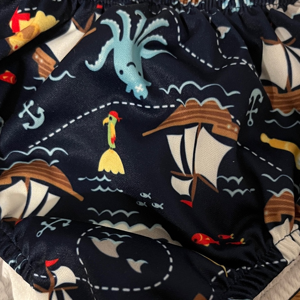 Green Sprouts 4T Reusable Pirate Swim Diaper - Picture 3 of 6